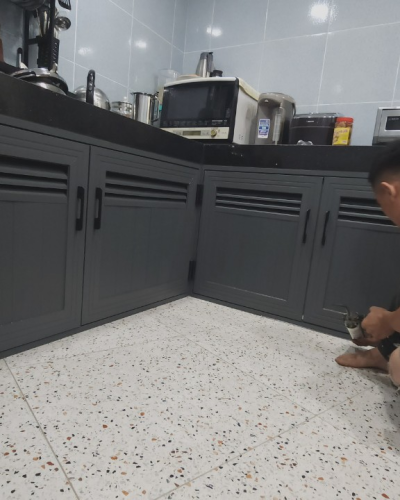 Công trình thi công tủ bếp