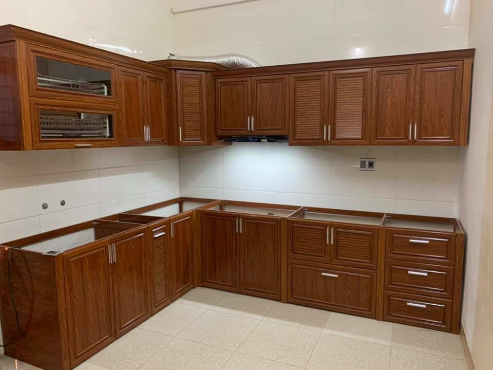 tủ bếp nhôm hiện đại